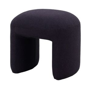 1 Puff Refugio Rivatti 42 cm -Altura- Estofado em Boucle Azul Noite